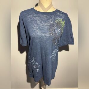 Express Blue Green Relaxed T-Shirt